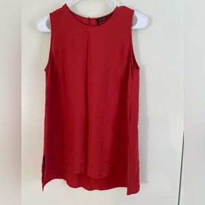 Massimo Dutti Women’s Sleeveless Blouse Blood Orange NWT 6